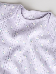 סגול - מארז 5 בגדי גוף לתינוקות עם שרוול ארוך - תמונה 10 מתוך 14