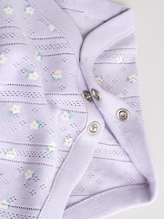 סגול - מארז 5 בגדי גוף לתינוקות עם שרוול ארוך - תמונה 11 מתוך 14