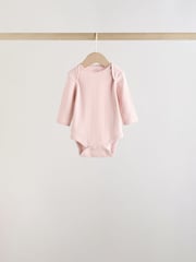 סגול - מארז 5 בגדי גוף לתינוקות עם שרוול ארוך - תמונה 4 מתוך 14