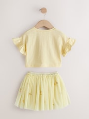 Sarı - Naxışlı Top və Ətək Dəsti (3ay-7il) - 10şəkildən 7 şəkil