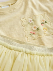 Sarı - Naxışlı Top və Ətək Dəsti (3ay-7il) - 10şəkildən 8 şəkil