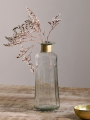 Nkuku Brass Chara Hammered Large Bottle - Image 2 of 4