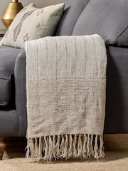 Nkuku Natural Mayla Throw - Image 1 of 3