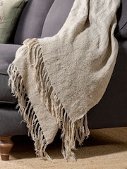 Nkuku Natural Mayla Throw - Image 2 of 3