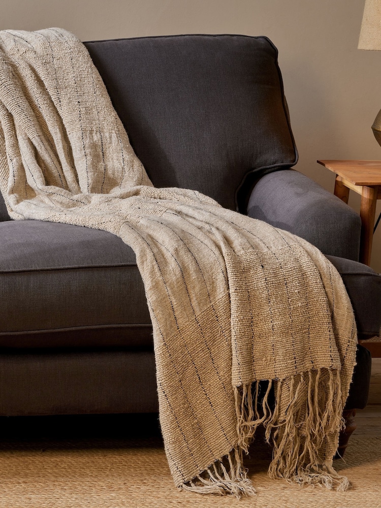 Nkuku Natural Mayla Throw - Image 3 of 3 Nkuku Natural Mayla Throw - Image 3 of 3