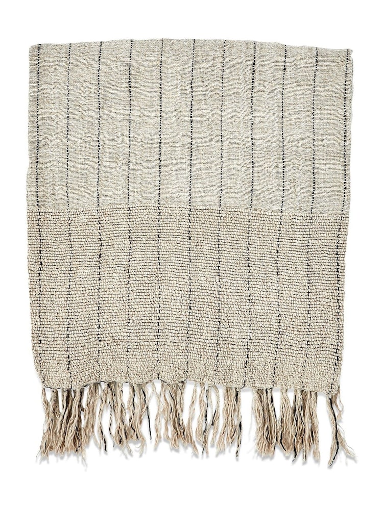 Nkuku Natural Mayla Throw - Image 5 of 5 Nkuku Natural Mayla Throw - Image 5 of 5