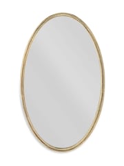 Nkuku Brass Almora Oval Mirror - Image 2 of 2