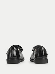 Start-Rite Girls Luxe Shiny Patent T-bar First School Black Shoes - Image 3 of 5