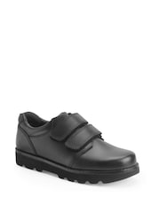 Start-Rite Boys Parker Double Rip-Tape Smart School Black Shoes - Bild 2 von 5