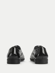 Start-Rite Girls Hermione Patent Lace-Up Oxford Style Closed School Black Shoes - Imagen 3 de 5