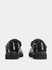 Start-Rite Girls Locket Shiny Patent T-bar Rip-Tape Chunky School Black Shoes - Bild 5 von 7
