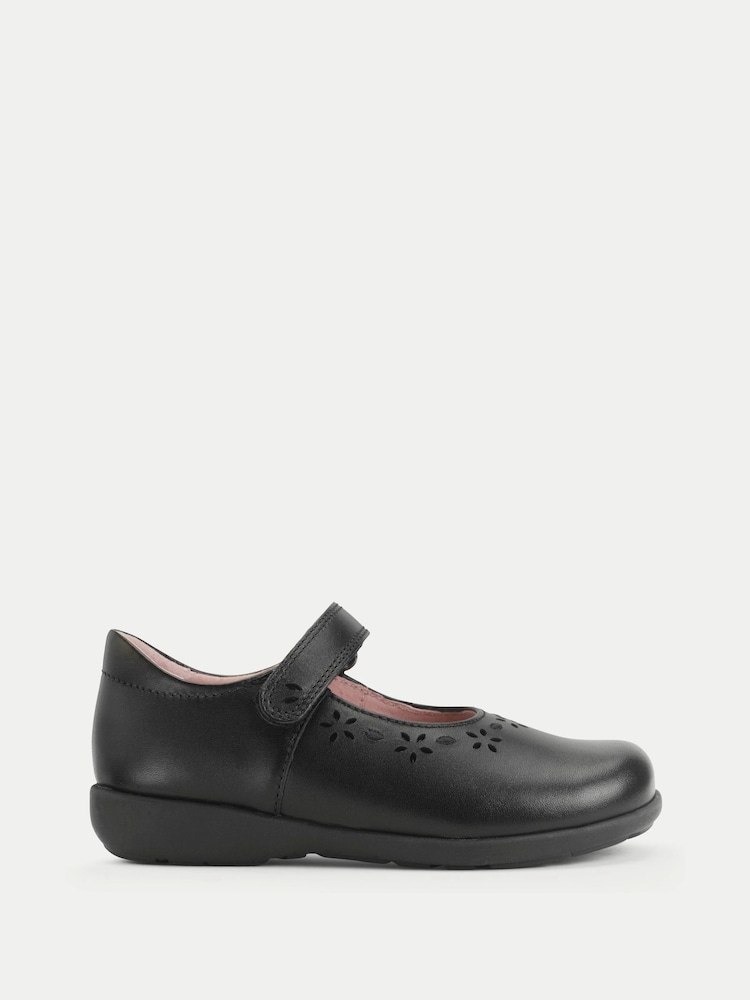Start-Rite Girls Emily Mary Jane Single Bar Rip Tape Primary School Black Shoes - Image 1 of 5 Start-Rite Girls Emily Mary Jane Single Bar Rip Tape Primary School Black Shoes - Image 1 of 5