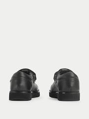 碳黑色 - Start-Rite Locket Shiny T-Bar Rip-Tape Chunky School Shoes - 圖片 5，共 5