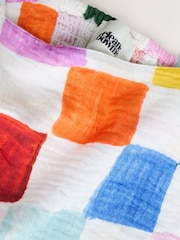 Top scurt din bumbac cu model plajă în carouri Eleanor Bowmer, coordonat - Imaginea 9 din 9