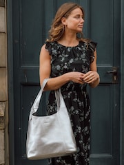 Pure Luxuries London Metallic Nina Leather Shoulder Bag - Image 4 of 6