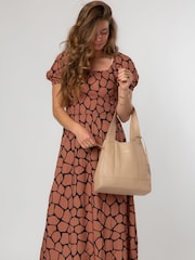Pure Luxuries London Red Nina Leather Shoulder Bag - Image 6 of 9