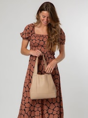 Pure Luxuries London Red Nina Leather Shoulder Bag - Image 8 of 9