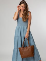 Pure Luxuries London Windsor Leather Brown Tote Bag - Image 6 of 8