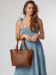 Pure Luxuries London Windsor Leather Brown Tote Bag - Image 7 of 8