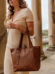 Pure Luxuries London Windsor Leather Brown Tote Bag - Image 8 of 8