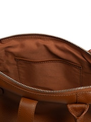 Cultured London Uma Leather Brown Tote Bag - Image 5 of 9