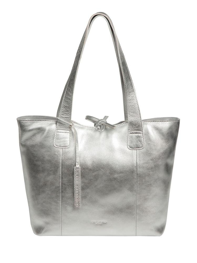 Pure Luxuries London Metallic Windsor Leather Tote Bag - Image 1 of 9