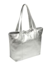 Pure Luxuries London Metallic Windsor Leather Tote Bag - Image 3 of 9