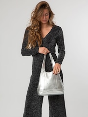 Pure Luxuries London Metallic Colette Leather Handbag - Image 9 of 9