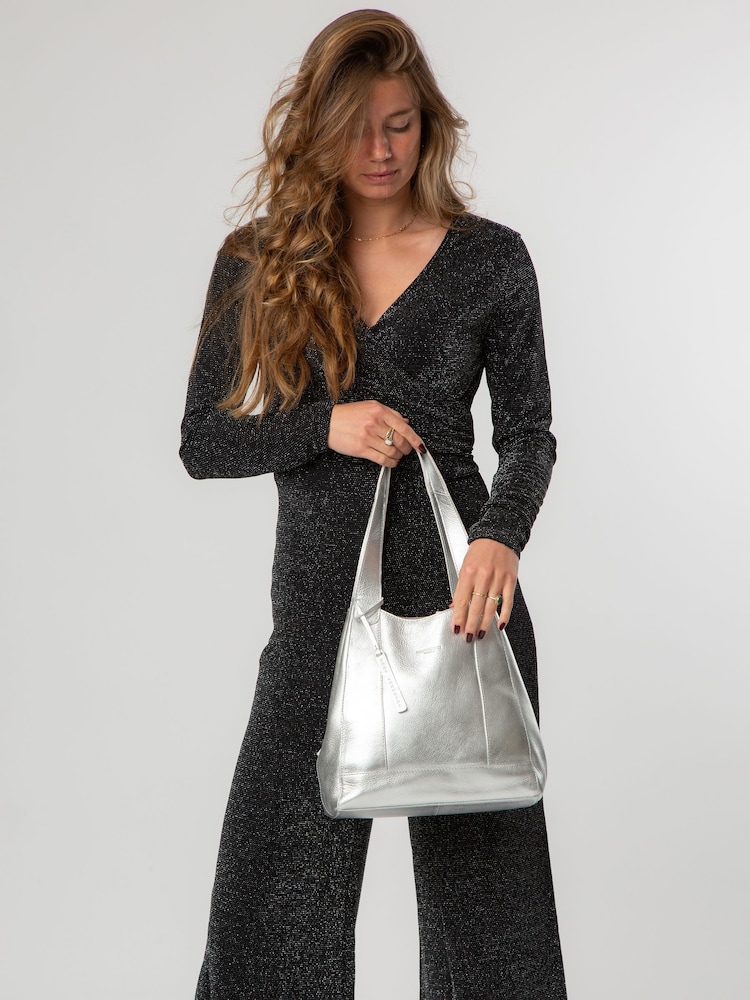 Pure Luxuries London Metallic Colette Leather Handbag - Image 9 of 9