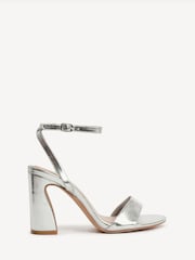 Linzi Silver Trance Block Heel Sandals - Image 3 of 6