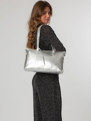 Cultured London Marlowe Leather Tote Bag - Image 8 of 9