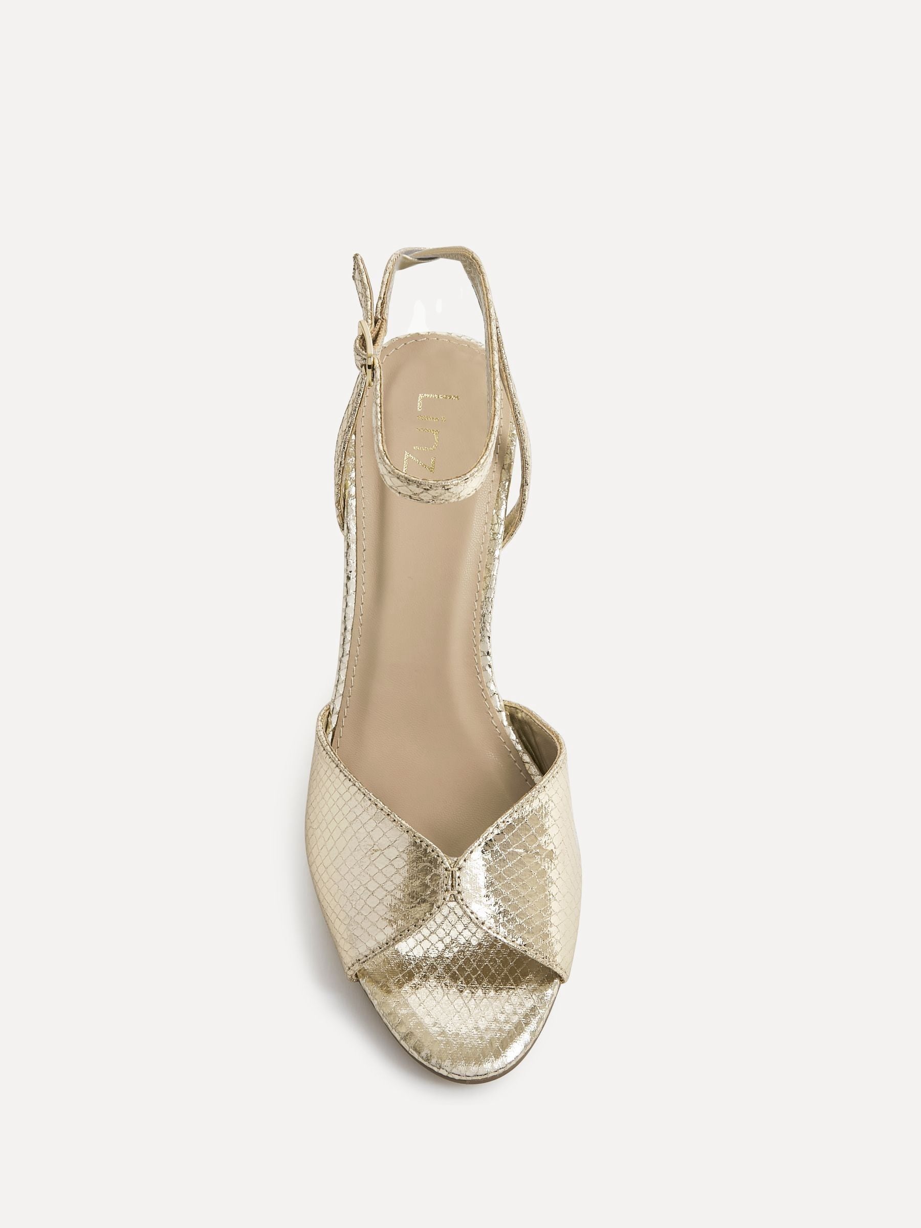 Buy Linzi Gold Parlour Peep Toe Stiletto Heel Sandals from Next Canada