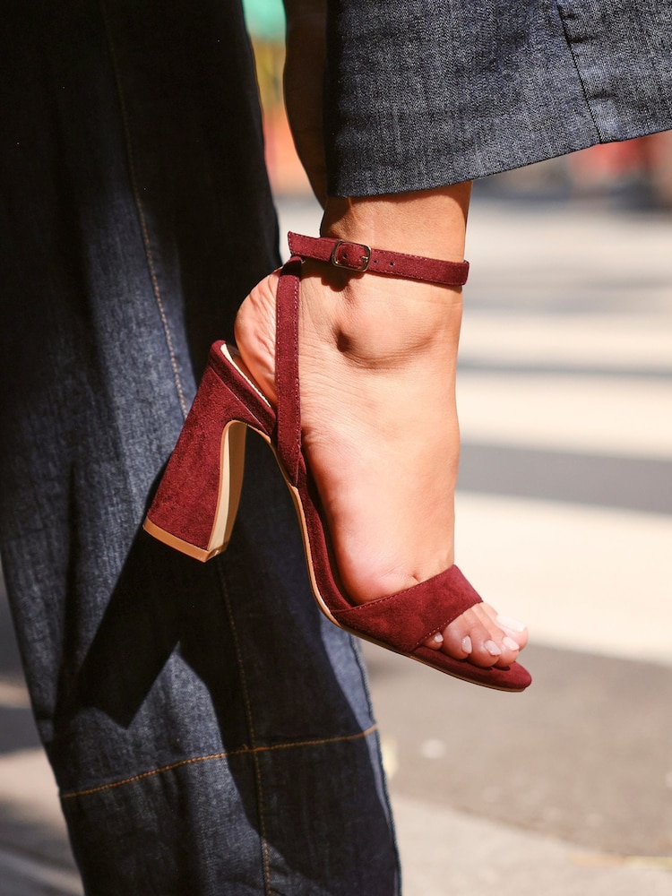 Linzi Red Trance Block Heel Sandals - Image 2 of 7 Linzi Red Trance Block Heel Sandals - Image 2 of 7