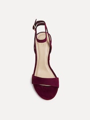 Linzi Red Trance Block Heel Sandals - Image 6 of 7
