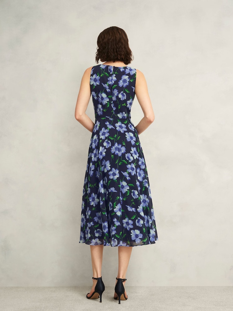 Hobbs Blue Petite Carly Dress - Image 2 of 4