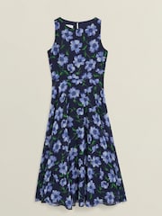 Hobbs Blue Petite Carly Dress - Image 4 of 4