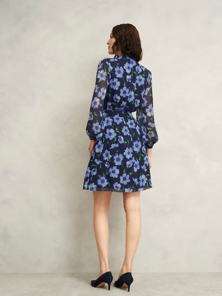 Hobbs Blue Gracie Dress - Image 2 of 4