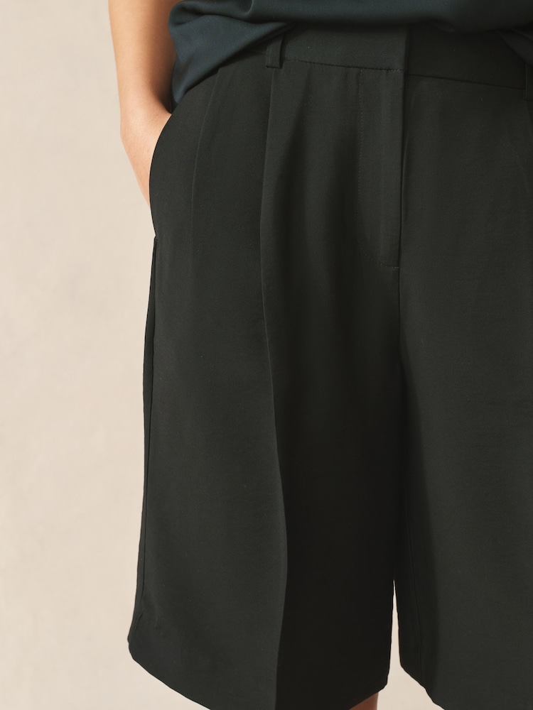 Womens Next Black Tailored Bermuda Shorts US 8 Tall