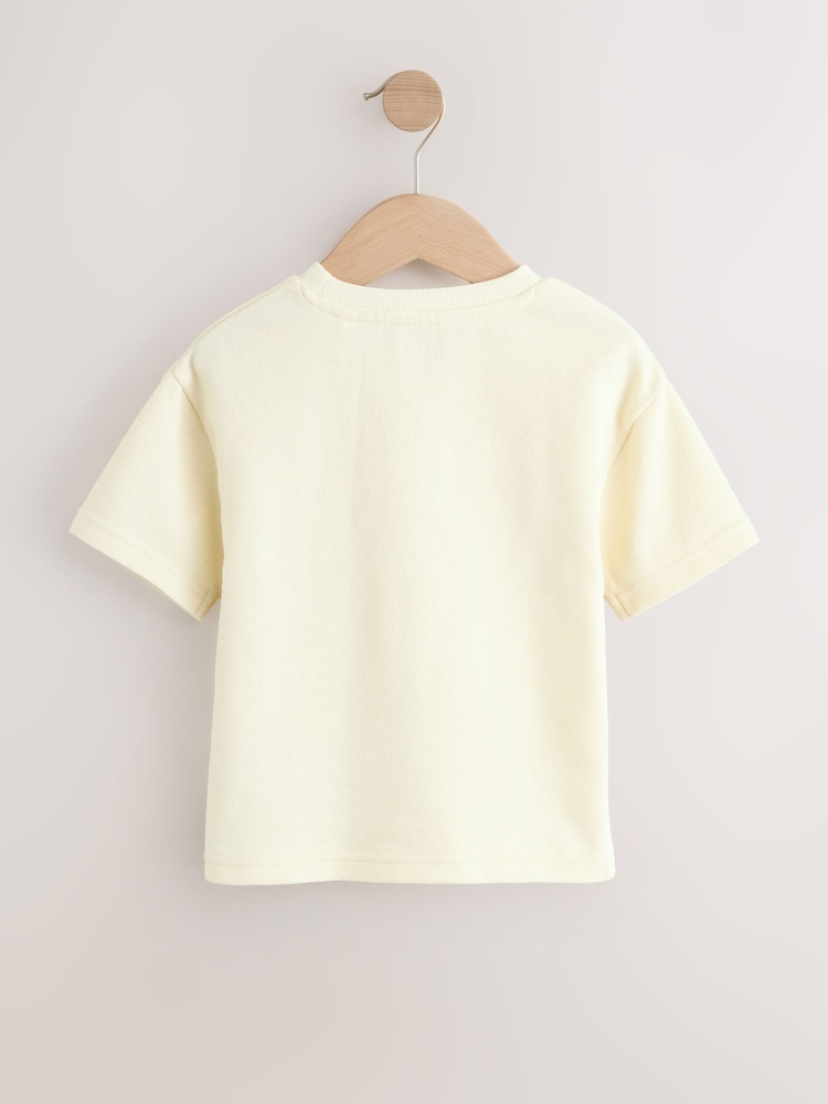 לבן - Short Sleeve Textured T-Shirt (3mths-7yrs) - תמונה 2 מתוך 4 לבן - Short Sleeve Textured T-Shirt (3mths-7yrs) - תמונה 2 מתוך 4