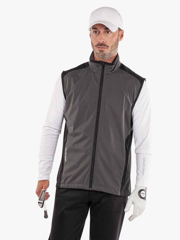 Galvin Green Grey Leo Windproof Golf Vest - Image 1 of 8 Galvin Green Grey Leo Windproof Golf Vest - Image 1 of 8