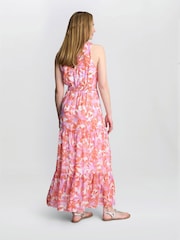 Gina Bacconi Orange Roweena Summer Dress - Image 2 of 6