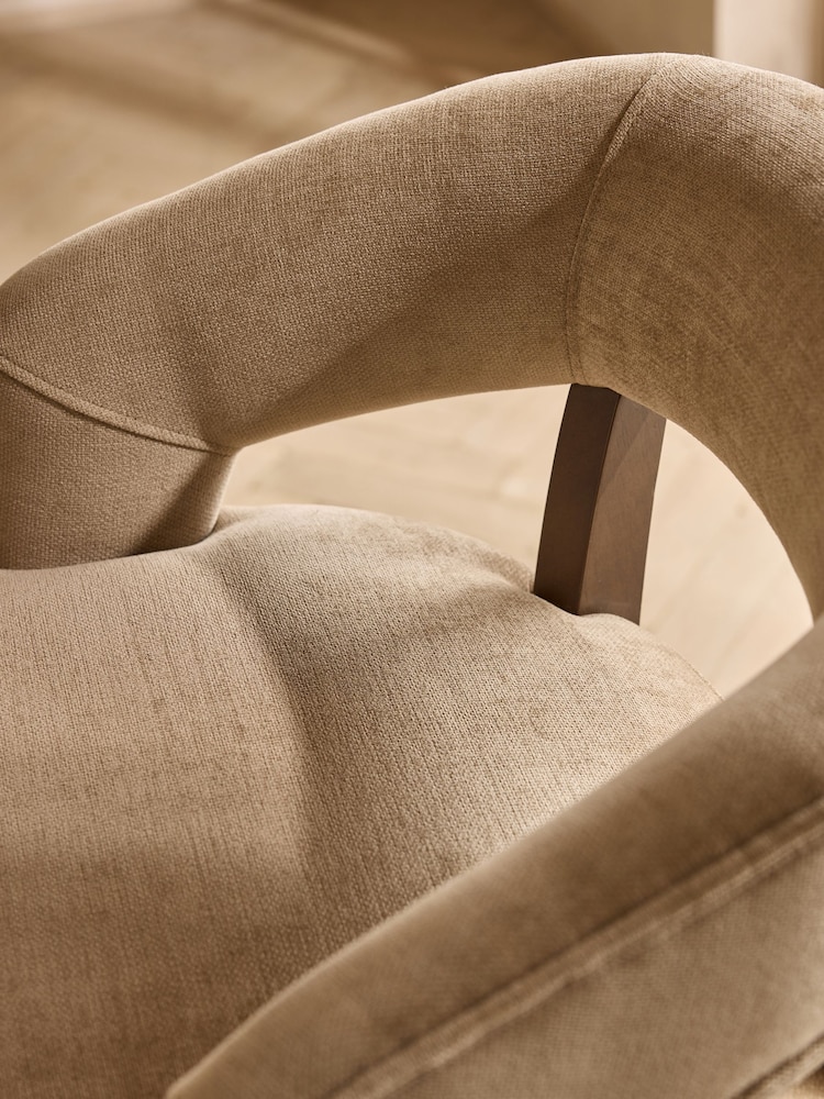 Fine Chenille Sand Remi Bar Stool - Image 2 of 7