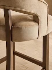 Fine Chenille Sand Remi Bar Stool - Image 3 of 7