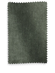 Relaxed Chenille Forest Green Rose Dining Chair - Image 10 of 10