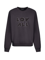 LOVALL Grey Oversized ALL SZN Sweatshirt - Image 5 of 5