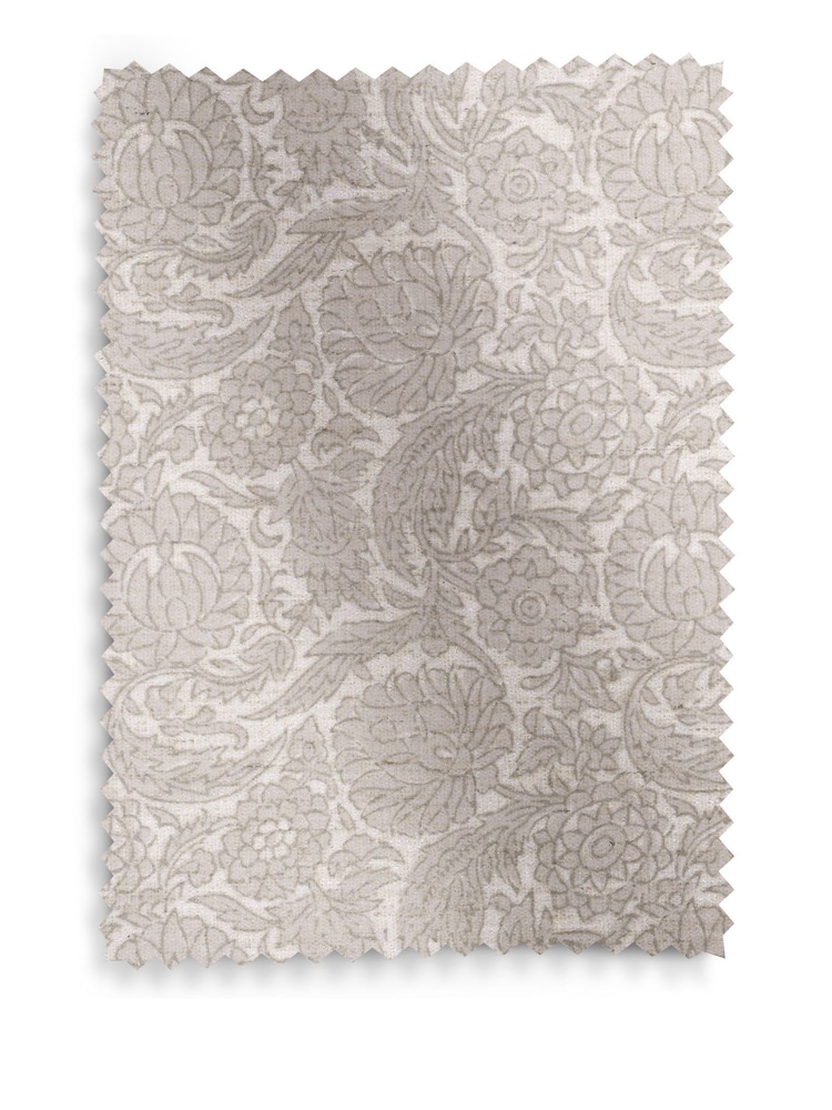 Set of 2 Relaxed Linen Look Floral Print Light Natural Hensley Oak Effect Leg Dining Chairs - Image 9 of 9 Set of 2 Relaxed Linen Look Floral Print Light Natural Hensley Oak Effect Leg Dining Chairs - Image 9 of 9