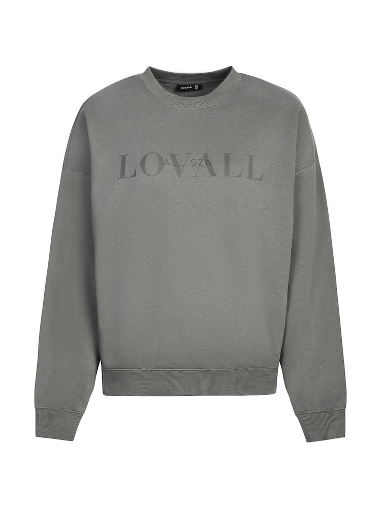 LOVALL Green Oversized ALL SZN Sweatshirt - Image 4 of 4 LOVALL Green Oversized ALL SZN Sweatshirt - Image 4 of 4