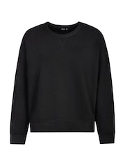 LOVALL Black Luxe Lounge Crew Neck Sweatshirt - Image 5 of 5