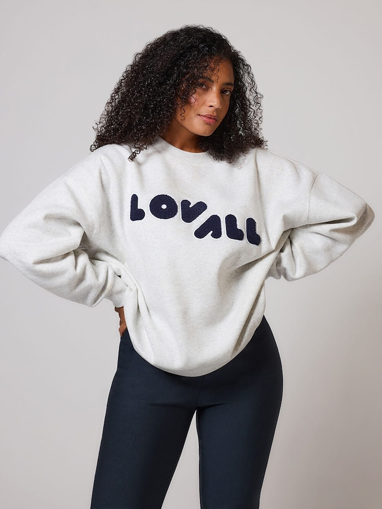 LOVALL Grey ALL SZN Oversized Sweatshirt - Image 1 of 3 LOVALL Grey ALL SZN Oversized Sweatshirt - Image 1 of 3