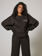 LOVALL Black Oversized ALL SZN Sweatshirt - Image 1 of 5
